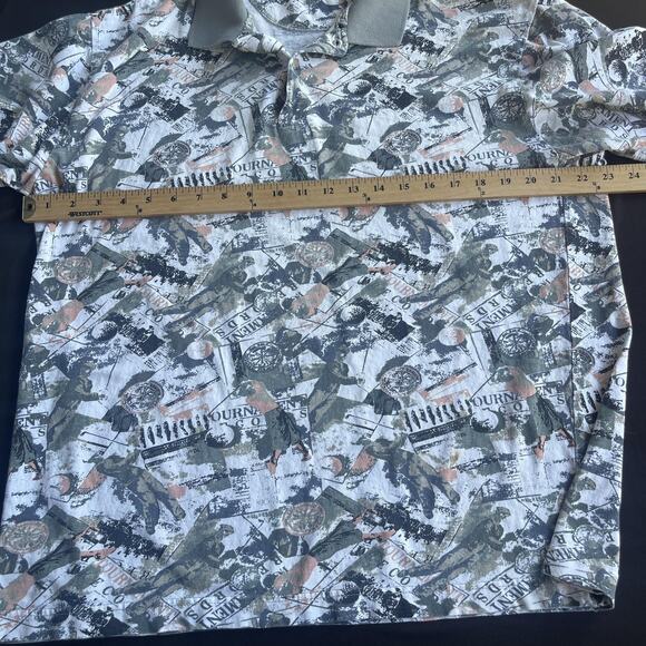 Vintage Munsingwear Golf Shirt Mens Medium Graphic Classics 90s Retro Active - Picture 6 of 7